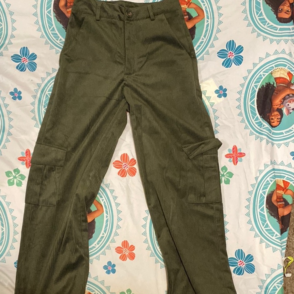 Fashion Nova Green Cargo Pants Utility Style